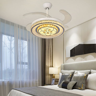 Ventilatore di soffitto pieghevole reversibile con ventilatore di soffitto leggero intelligente a basso profilo