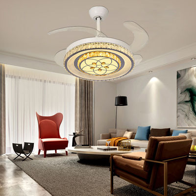 Ventilatore di soffitto pieghevole reversibile con ventilatore di soffitto leggero intelligente a basso profilo