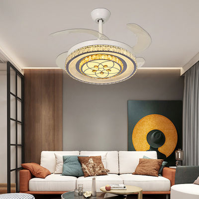 Ventilatore di soffitto pieghevole reversibile con ventilatore di soffitto leggero intelligente a basso profilo